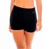 Shorts cós alto P academia feminino fitness BYG Ring Preto