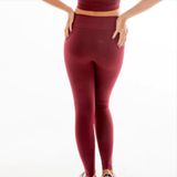 Calça Legging GG cós alto academia fitnes BYG Ring Marsala