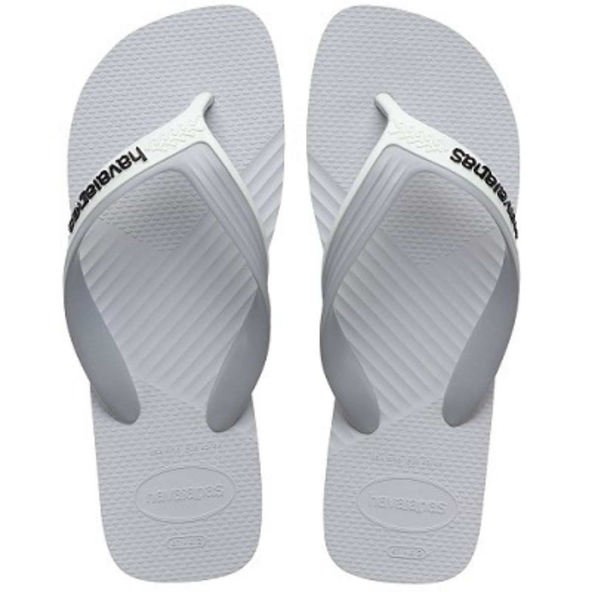 Chinelo Havaianas Dual Casual Masculino, Branco Tira 2 Cores