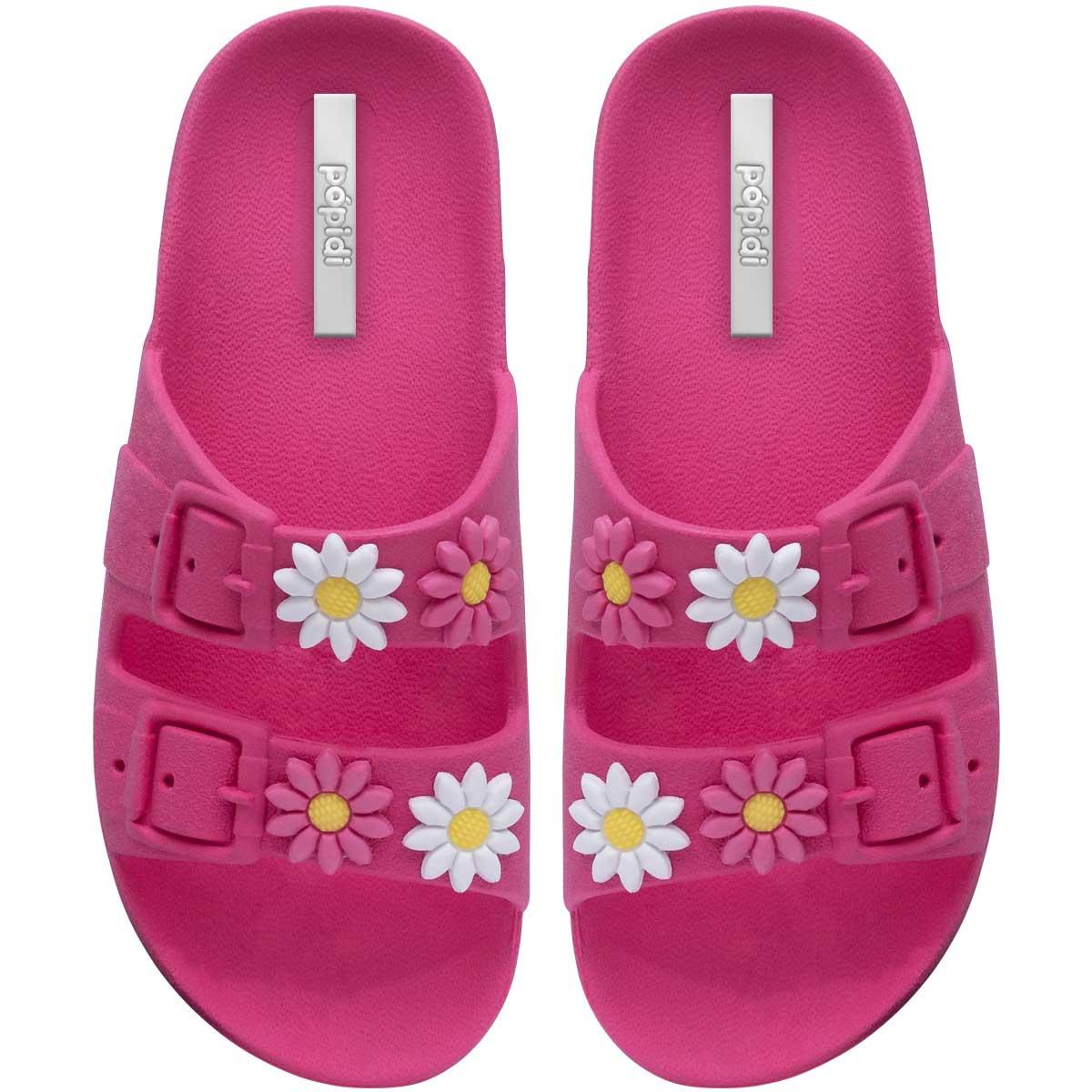 Chinelo Infantil Feminina Sandália Papete Moda Slide 12.59 Cor:pink,tamanho:29/30