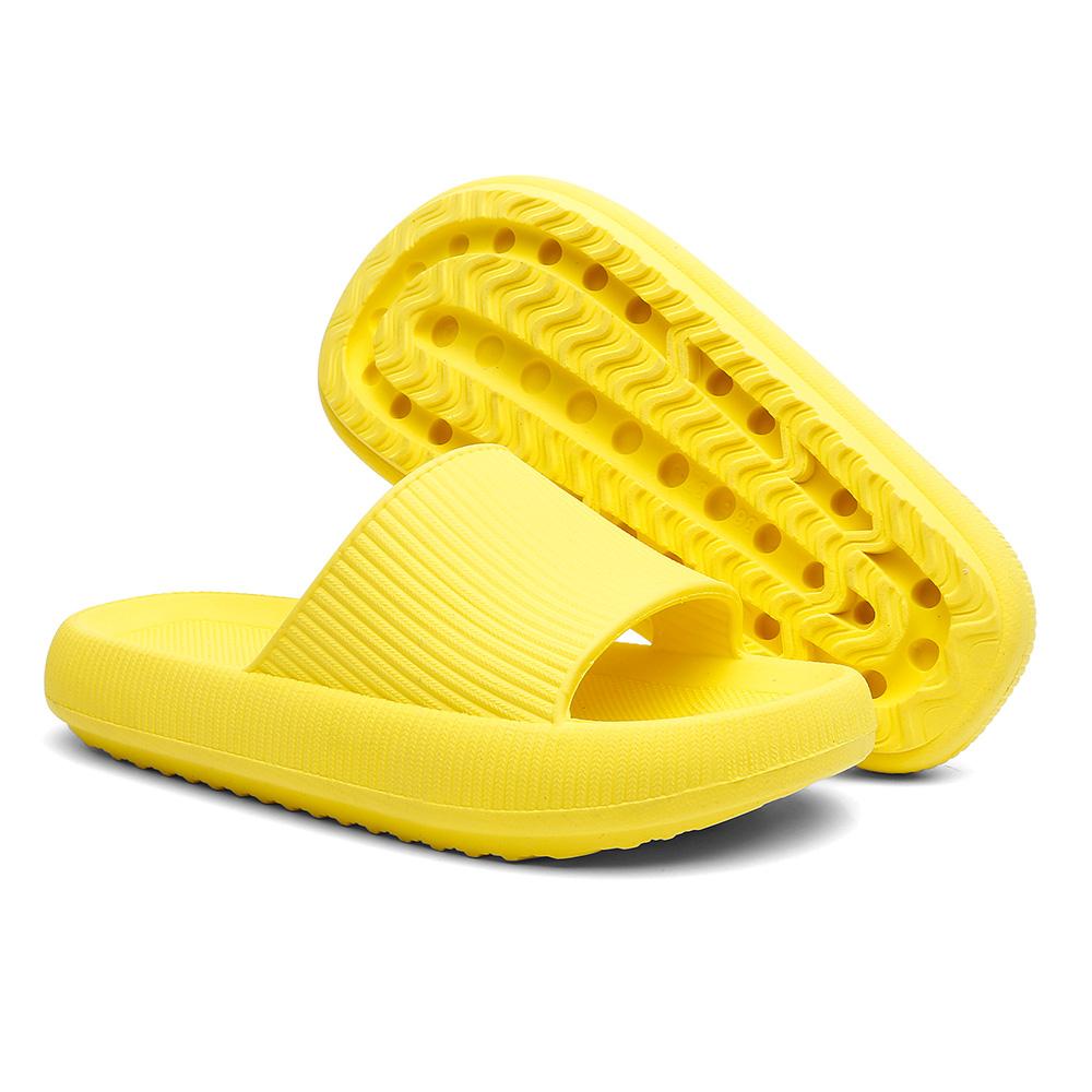 Chinelo Nuvem Slide Leve Confort vel Moderno Amarelo Escuro 42