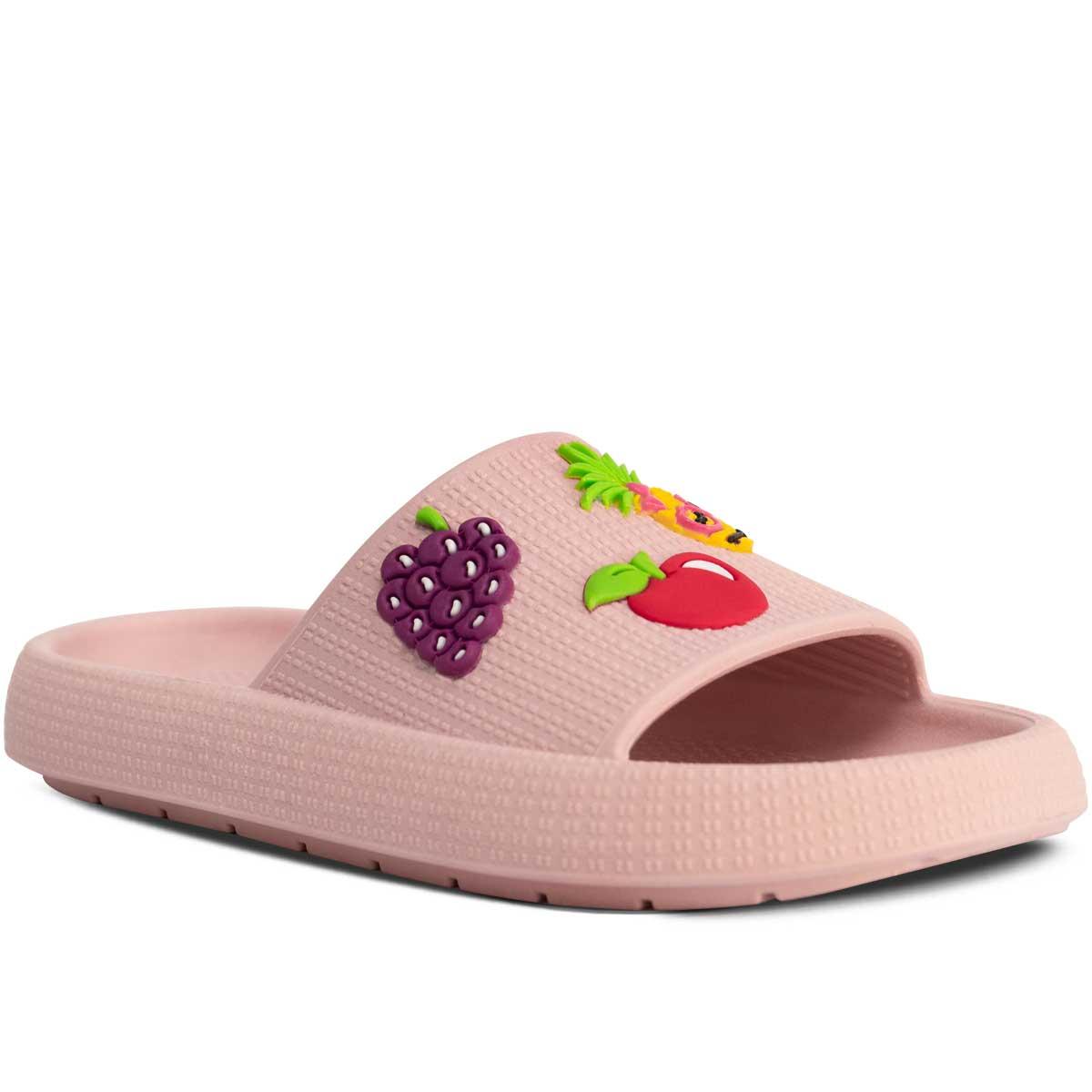 Chinelo Slide Nuvem Menina Nº 25 Ao 36 Moda Infantil 12.49 Cor:rosa,tamanho:25/26