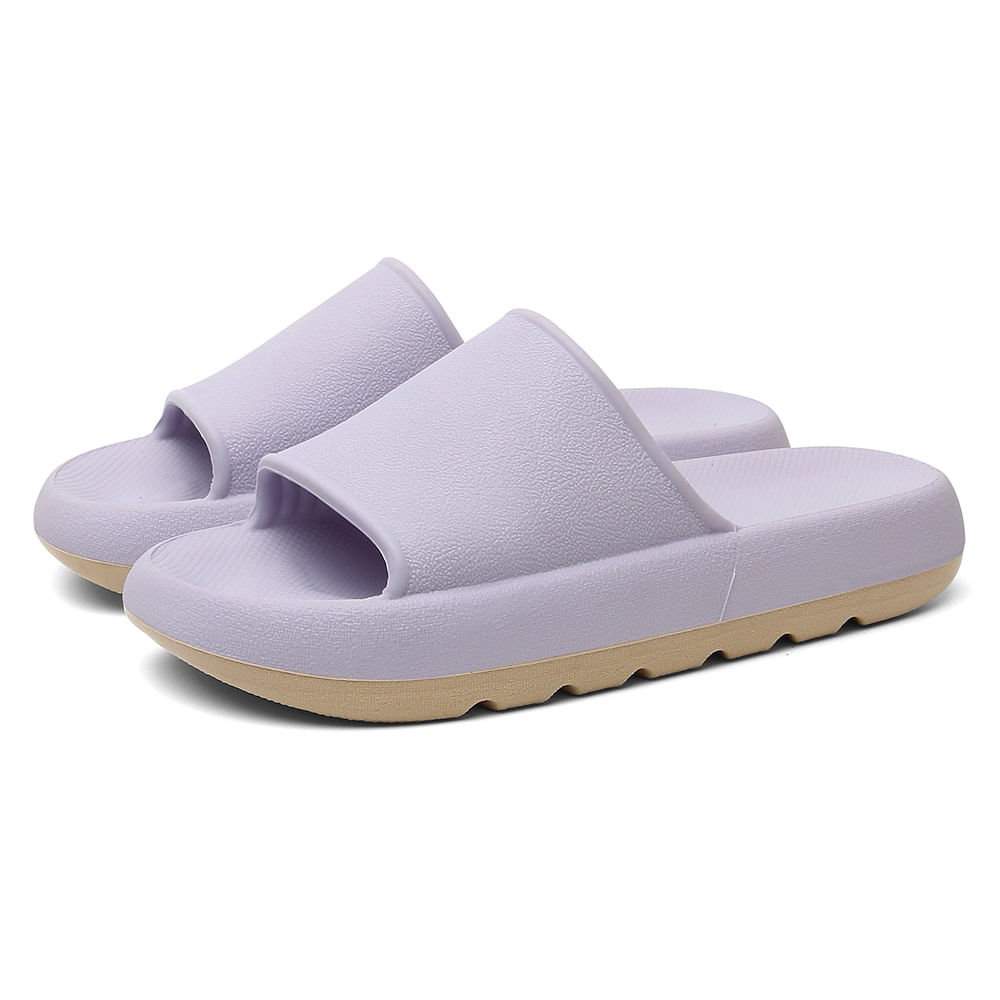 Chinelo Slide Nuvem Feminino Leve Flexivel Emborrachado Antiderrapante