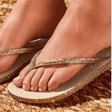 Chinelo Havaianas Slim Sparkle Glitter Areia - Feminino