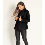 Blazer Feminino De Linho Misso Preto P