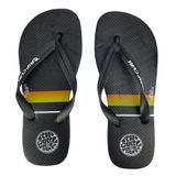 Chinelo Rip Curl Stacked Logo Preto E Laranja