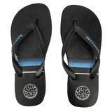 Chinelo Rip Curl Stacked Logo Preto E Azul