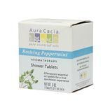 Tabletes De Banho Hortelã-pimenta, 3 Comprimidos Da Aura Cacia (pacote Com 6)