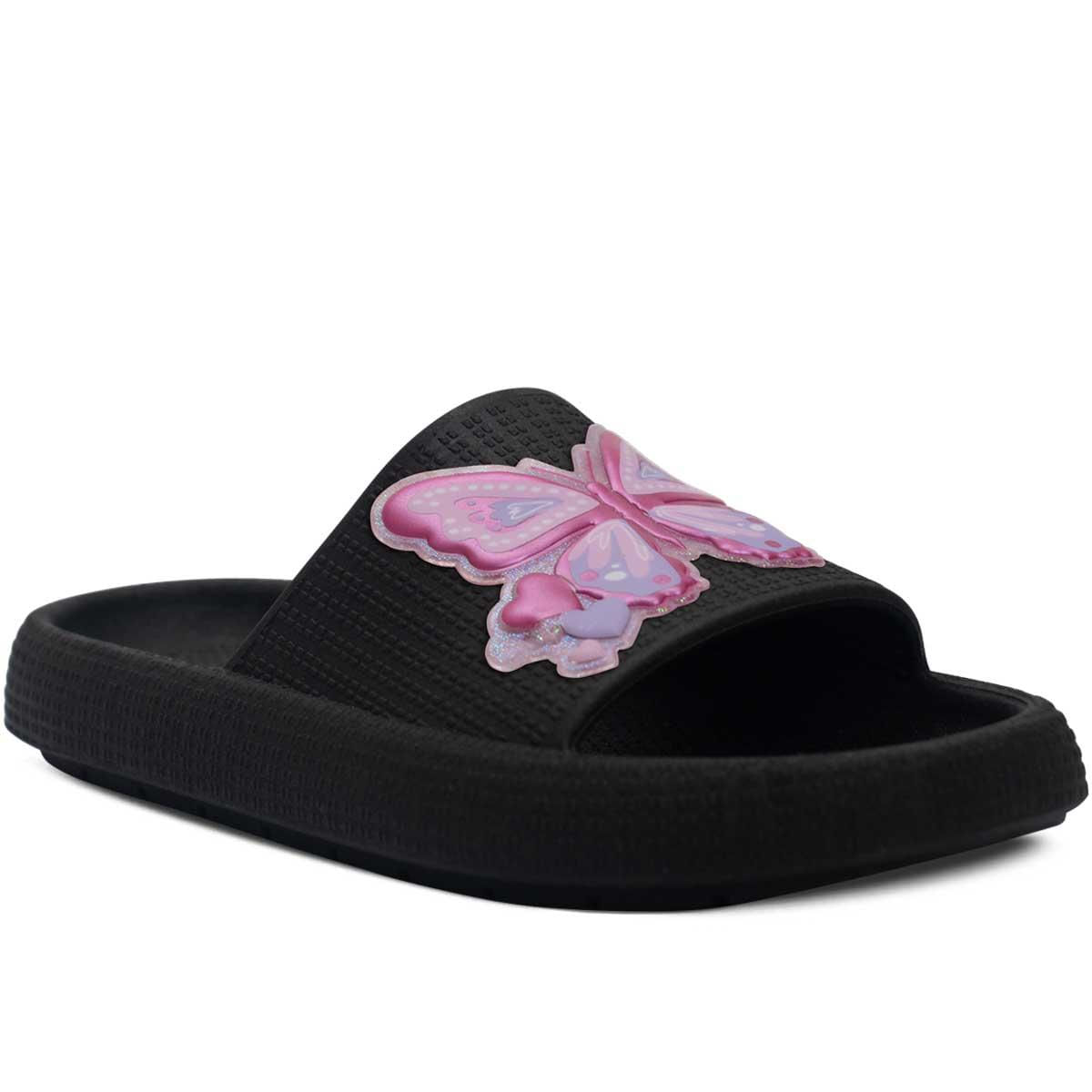 Chinelo Infantil Estilo Nuvem N25ao36 Feminina Menina 12.84 Cor:preto,tamanho:29/30