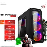 Computador Gamer Amd Ryzen 5 1600g 16gb Ssd 480gb Vga Gt730 4gb 800w 80 Plus Win10+office 2019 - Brx