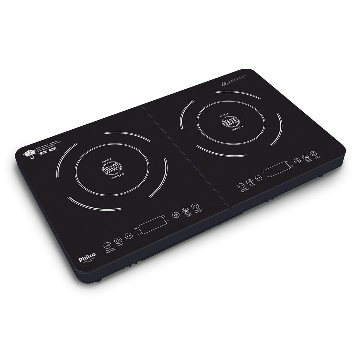 Cooktop Indução Philco Pct20p Portátil 2 Bocas 8 Potencias 127v