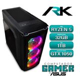 Computador Gamer Amd Ryzen 5 3400 By Asus 32gb Hd 1tb Vídeo Gtx 1050 4gb Windows 10 - Ark