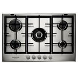 Cooktop 5 Bocas Brastemp Gourmand Inox Com Duplachama E Trempe Com Ferro Fundido - Bdk75dr 220v