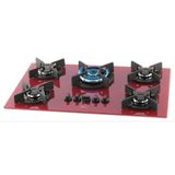 Cooktop 5 Bocas Fischer Tc Infinity Mesa Vidro
