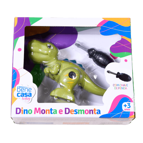 Brinquedo Dinossauro Para Montar E Desmontar Com Chave De Fenda Bene Casa