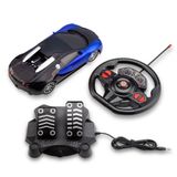 Carrinho Com Volante E Pedal Racing Control Nitro Azul Multikids - Br1146