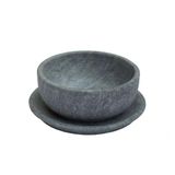 Tigela Bowl Com Prato Pedra Sabão 350ml