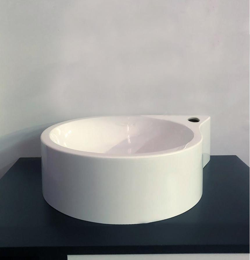 Cuba Pia Para Banheiro Redonda Gota Branco