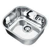 Cuba De Embutir N.0 Docol Invicta 40x34x18 Cm Em Aço Inox Alto Brilho Com Válvula 4.1/2&quot; Docol