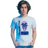 Camiseta Juvenil Masculina Caveira Rovitex Branco 16