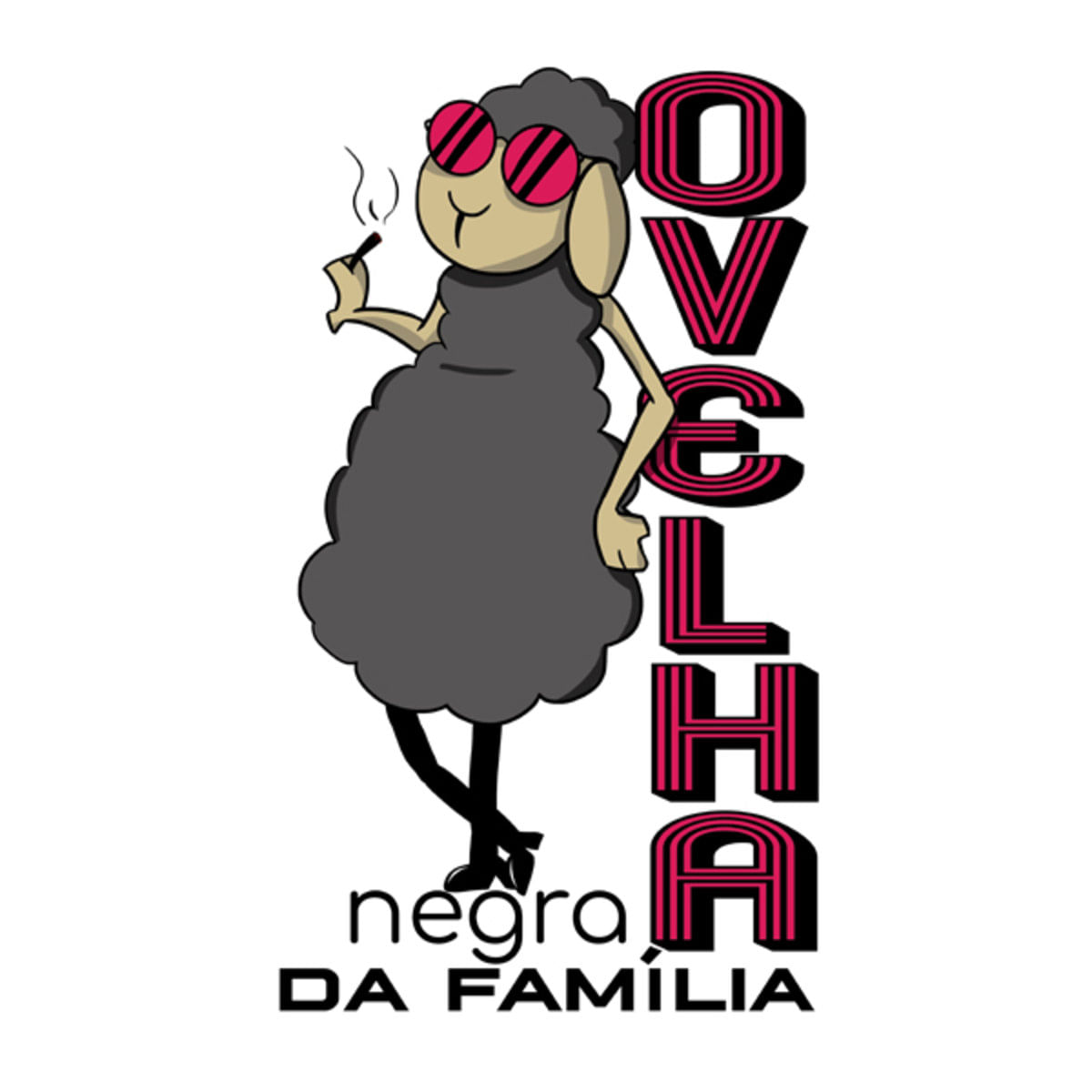 camiseta ovelha negra da familia