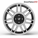 Roda Snowflakes Aro 17 Tala 6 Et40mm Furação 4x100mm Preto D
