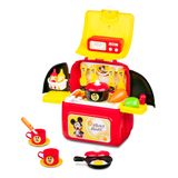 Mochila Kit Play Set Mickey Cozinha Multikids - Br1299