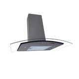 Coifa Fogatti De Parede Clean Vidro Curvo Kromanox 70cm