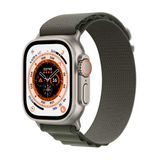 Apple watch ultra Gps + cellular - Caixa De Titânio 49 mm - Pulseira Loop Alpina Verde  - M