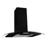 Coifa De Parede 75cm Vidro Curvo Duto Slim Fogatti
