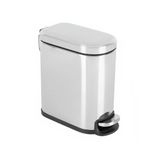 Lixeira Slim Inox 6l Com Pedal E Fechamento Suave Gh115 Glob