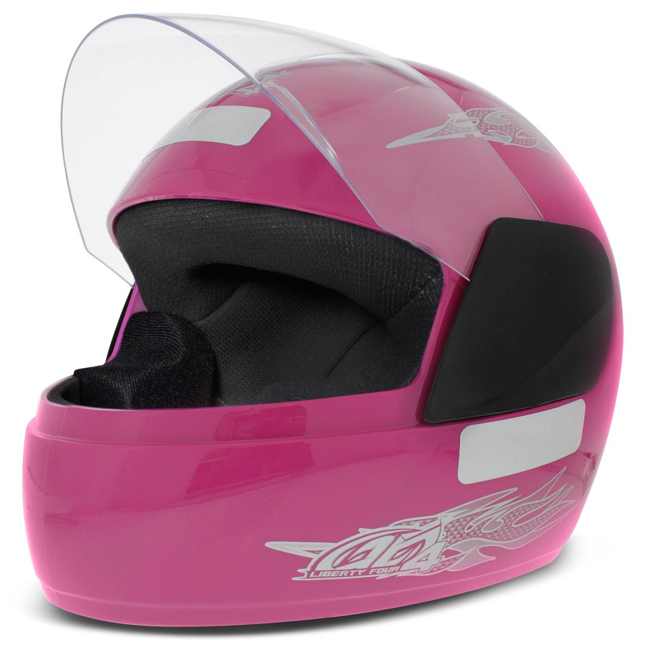 Capacete Feminino Fechado Pro Tork Liberty Four Rosa - Tamanho 58