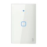 Interruptor Inteligente Geonav Hiint1c 1 Botão Wi-fi 10a Bivolt Branco