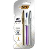 Caneta Esferográfica Kit Premium Metálico - Bic