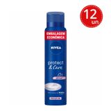 Kit Desodorante Aerosol Nivea Protect Care 200ml - 12 Unidades