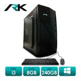 Computador Pc Intel Core I3 3240 8gb 240gb Windows 10 + Teclado E Mouse - Ark