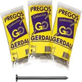 Prego Gerdau Com Cabeça 14x21 1kg - Embalagem Com 20 Unidades