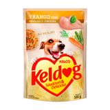 Ração Úmida Keldog Sachê Para Cães Sabor Frango, Ervilha E Cenoura 100g