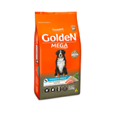 Ração Golden Mega Para Cães Adultos De Raças Grandes Sabor Frango E Arroz - 15kg