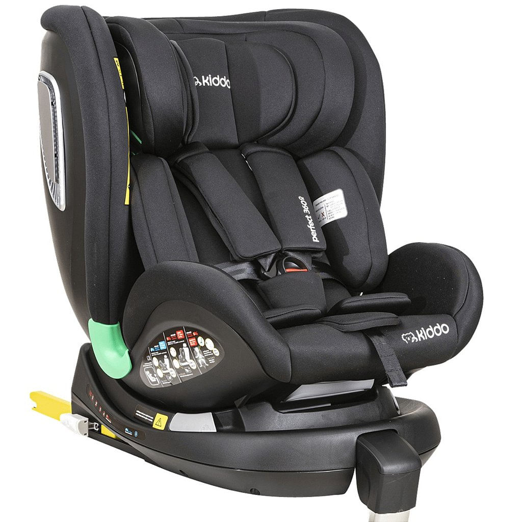 Cadeirinha Para Carro Kiddo Perfect 360 Isofix 0-36kg Preto