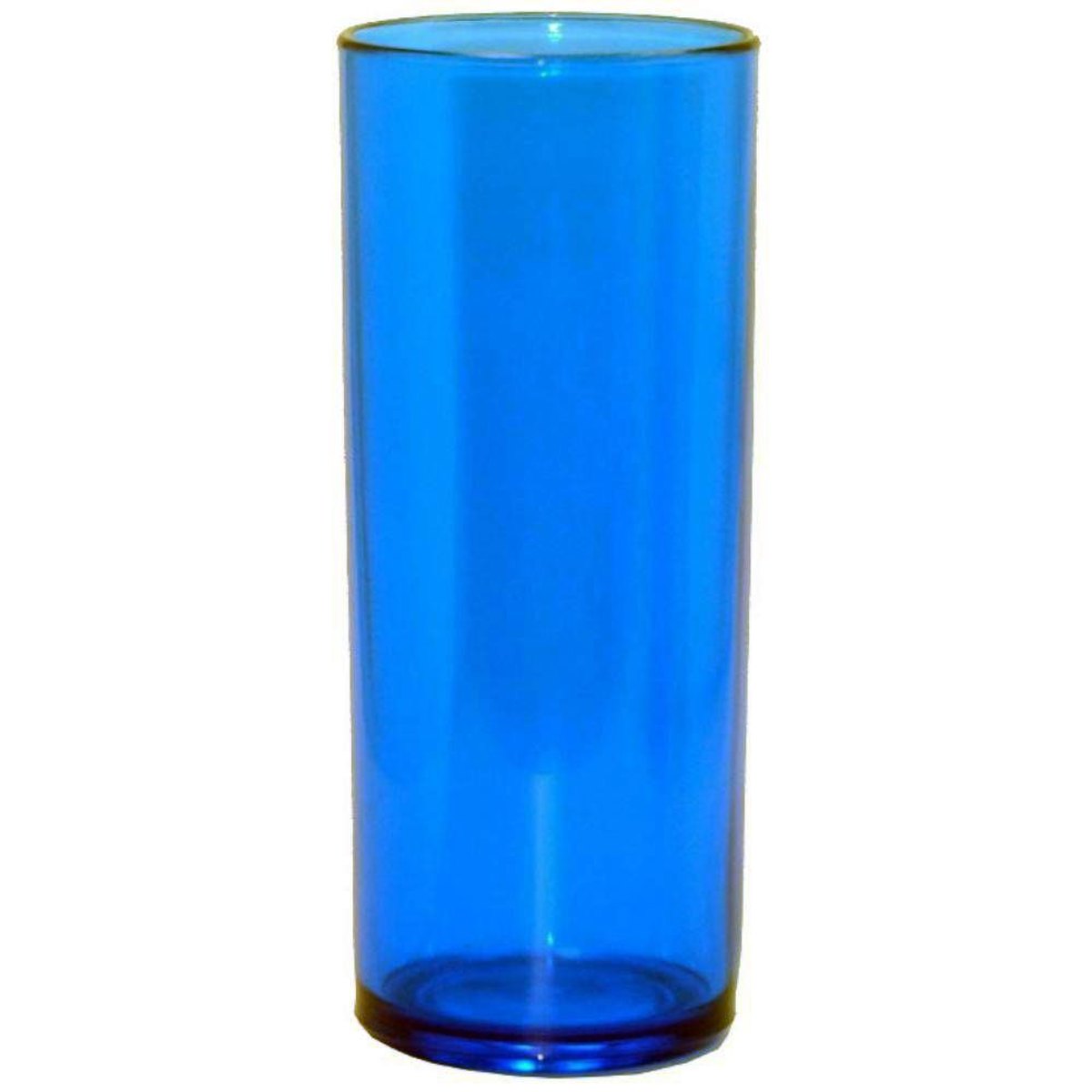 Jogo De Copo Vidro Azul 6 Unidades 355ml A13 Long Drink