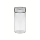 Pote De Vidro Tramontina Purezza Com Tampa De Aço Inox 10 Cm 1,4 L Tramontina