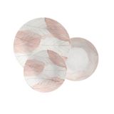 Jogo De Pratos Tramontina Rosé Em Porcelana Decorada 18 Peças Tramontina