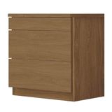 Mesa De Cabeceira 3 Gavetas Versátile Box F08 Freijo - Mpozenato