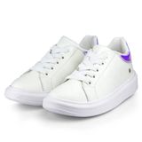 Tênis Infantil Bibi Glam Couro Branco Holográfico 1109018 - Branco - 36