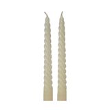 Kit Vela Espiral Off White Com 2 Unidades - A\casa