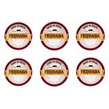 Conjunto De Pratos Fundo De Porcelana Feijoada Premium 6pçs - Oxford Marinex