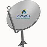 Antena Externa Mini Parabólica Vivensis 60cm