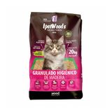 Granulado Higiênico de Madeira Gatos Ipet Woods 20kg