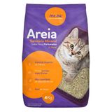 Areia Sanitária Me.au Pet Grãos Finos Perfume Floral Para Gatos - 4 Kg